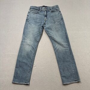 Gap Denim Jeans Men's 32x32 Blue Medium Wash Straight Fit Tapered Leg Mid Rise